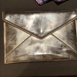 NWOT Rebecca Minkoff Silver Clutch